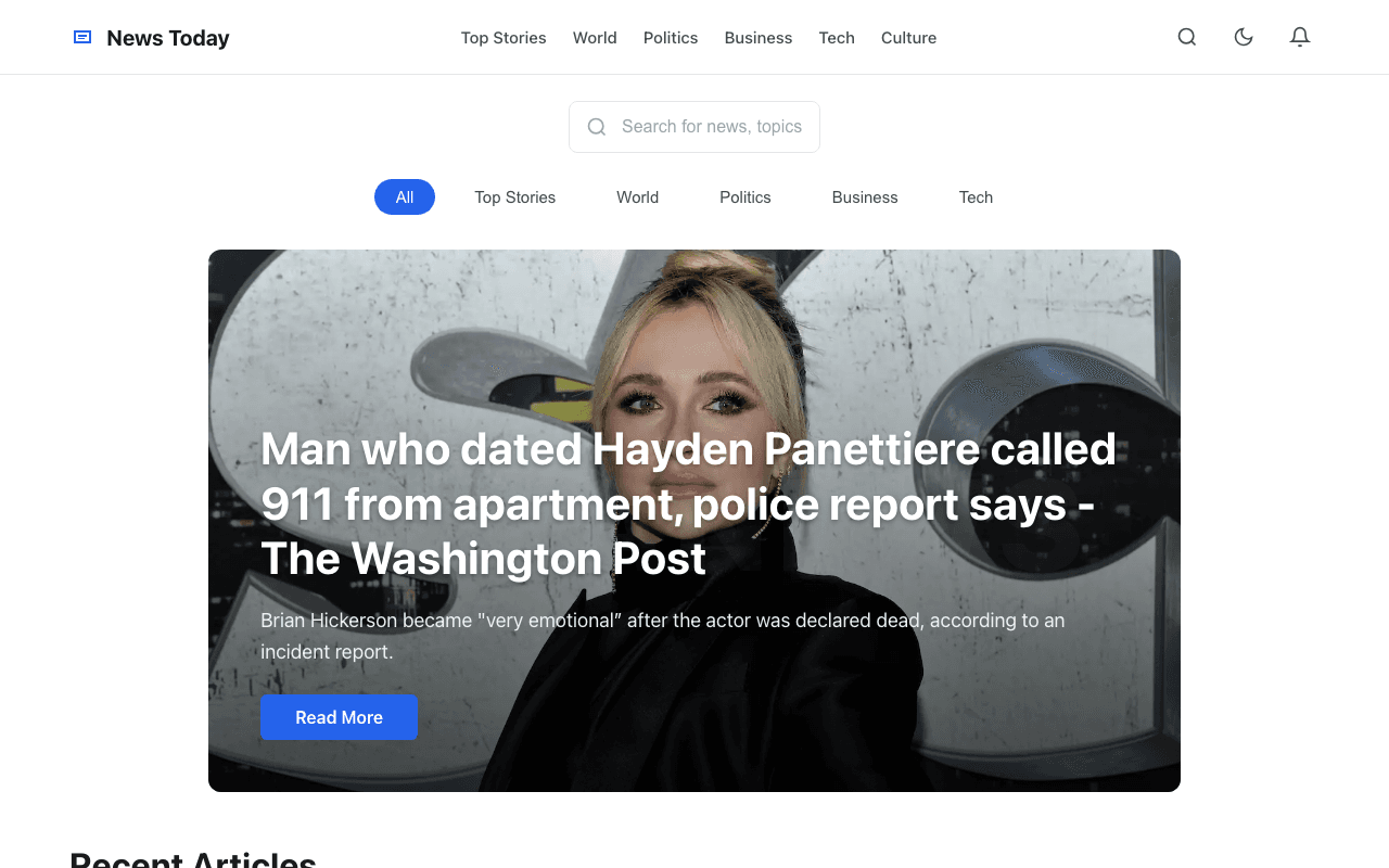 Screenshot of News Feed